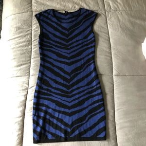 Express zebra mini dress Small